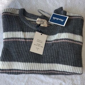 Hippie Rose tie front sweater sz medium new